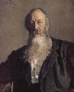 Ilia Efimovich Repin Stasov portrait Germany oil painting artist